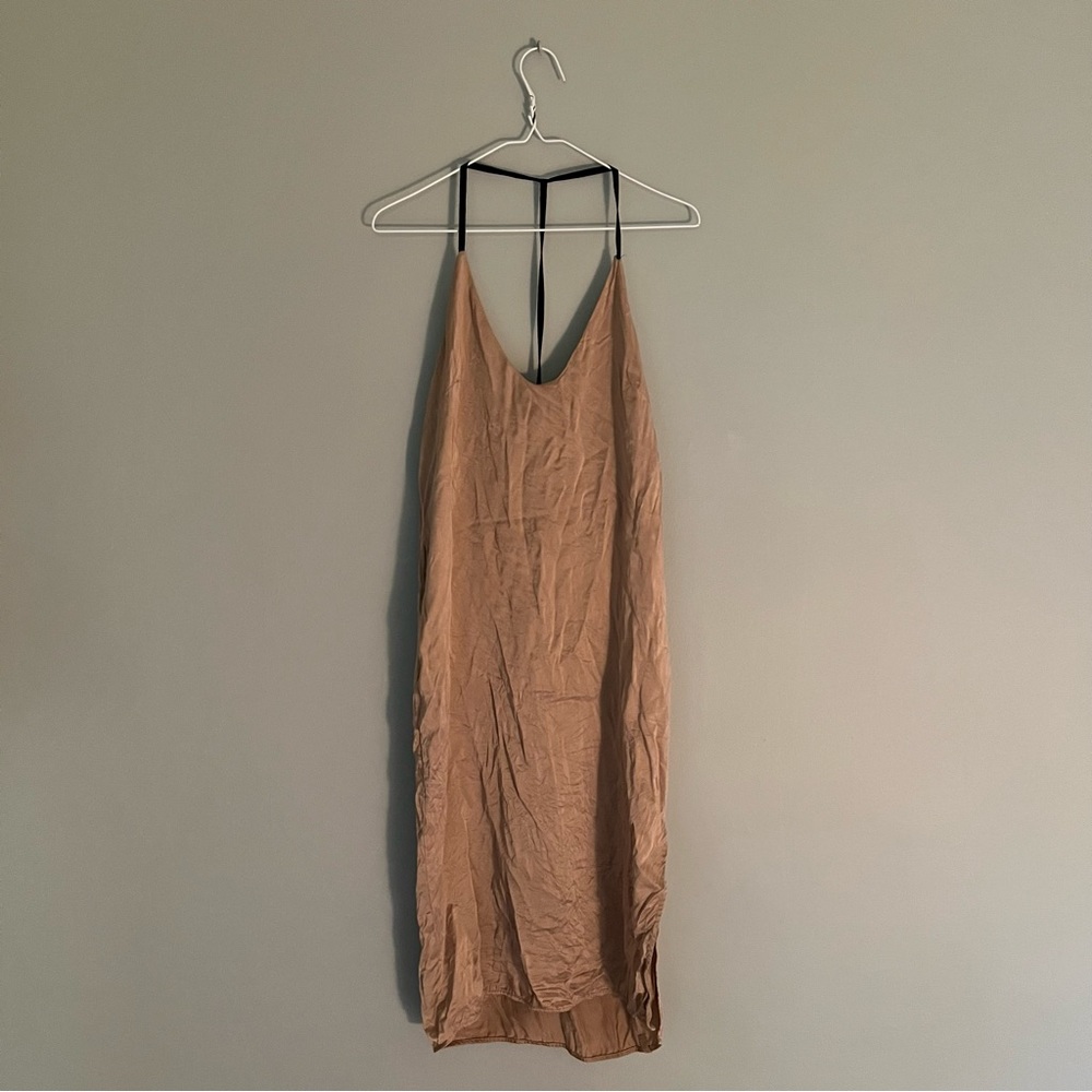 Lunya Pink Silk Sleep Dress Medium Flawed